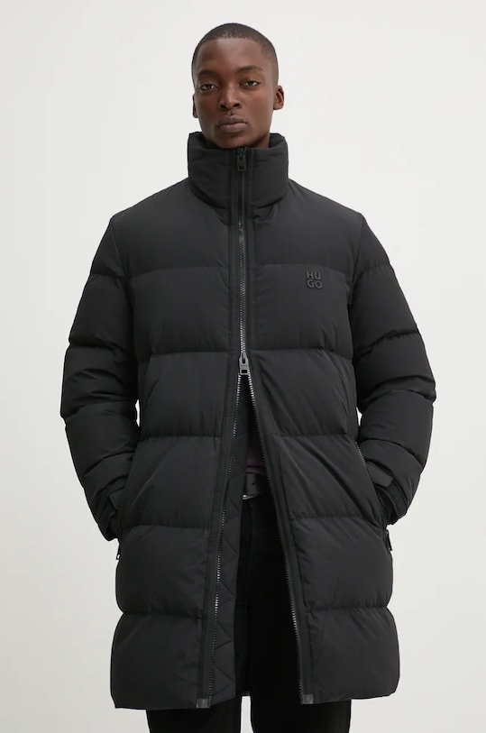 HUGO geaca de puf cu captuseala negru 50521638