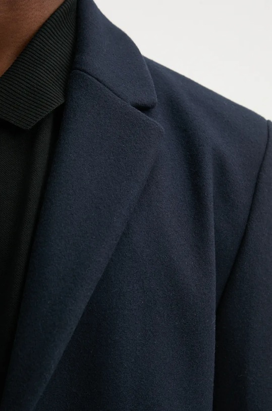 HUGO palton de lana 50528793 bleumarin