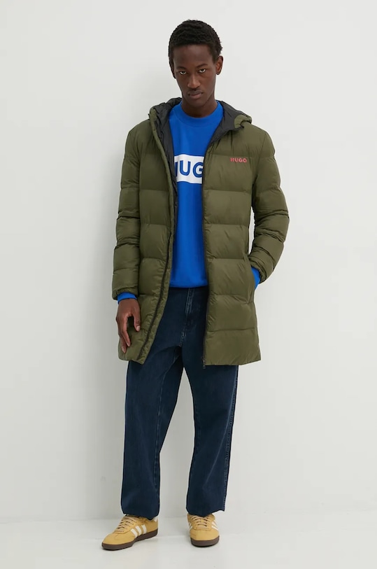 HUGO geaca 50521815 verde AW24