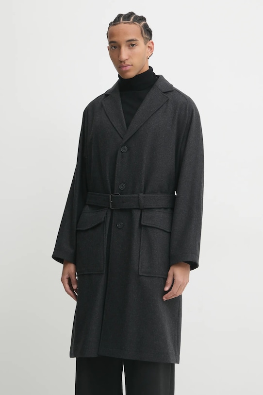 Kabát HUGO jemné zateplenie sivá 50523973