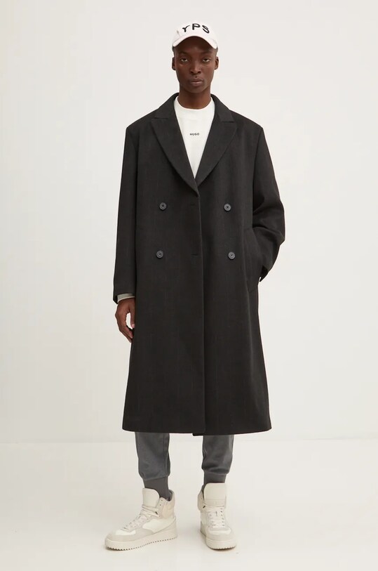 Kabát HUGO nezateplené černá 50528272