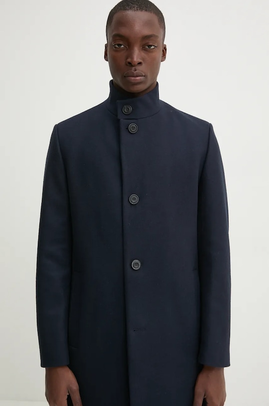 HUGO palton de lana bleumarin 50528837