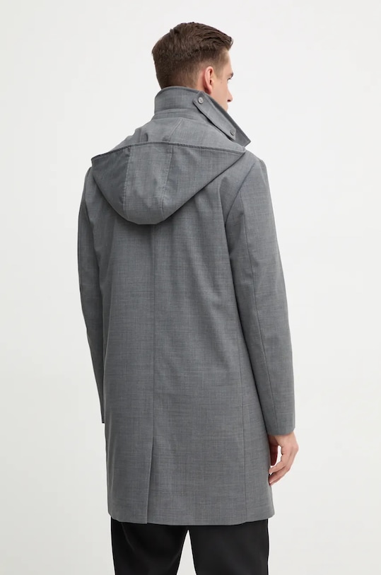 Odzież Calvin Klein płaszcz z domieszką wełny K10K113269 szary