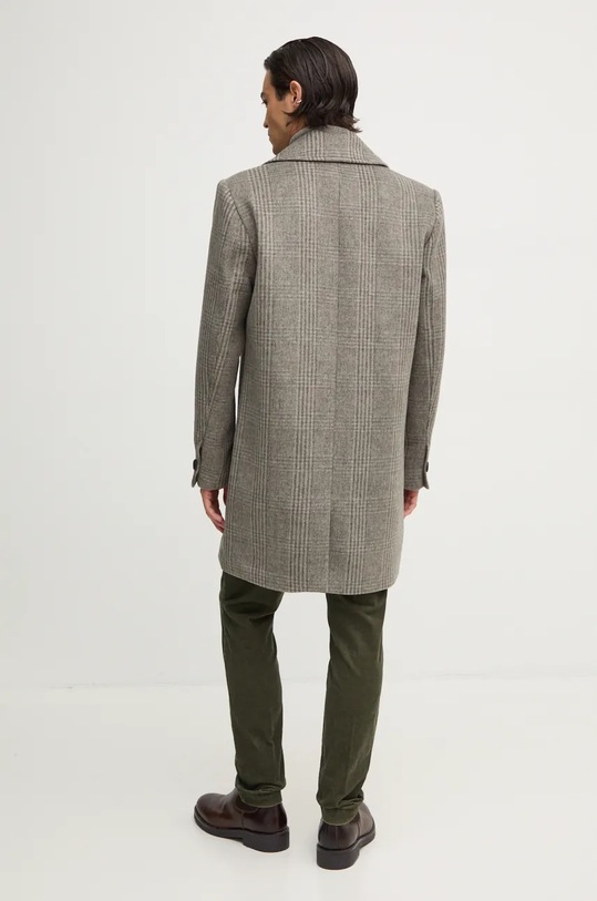 Odzież Guess płaszcz z domieszką wełny DARIN M4BL14.WGGF0 szary