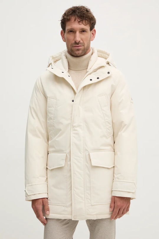 Μπουφάν με επένδυση από πούπουλα Tommy Hilfiger άλλο μπεζ MW0MW36595