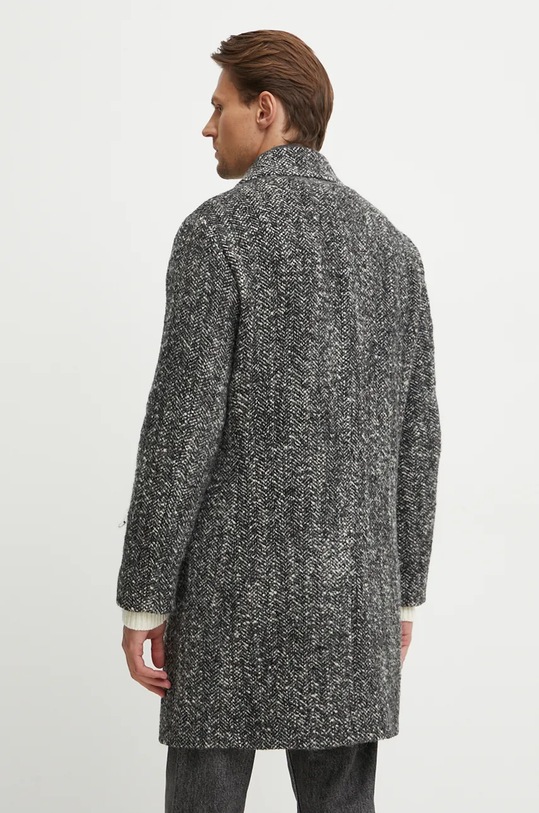 Ρούχα Μάλλινο παλτό Tommy Hilfiger MW0MW37312 μαύρο