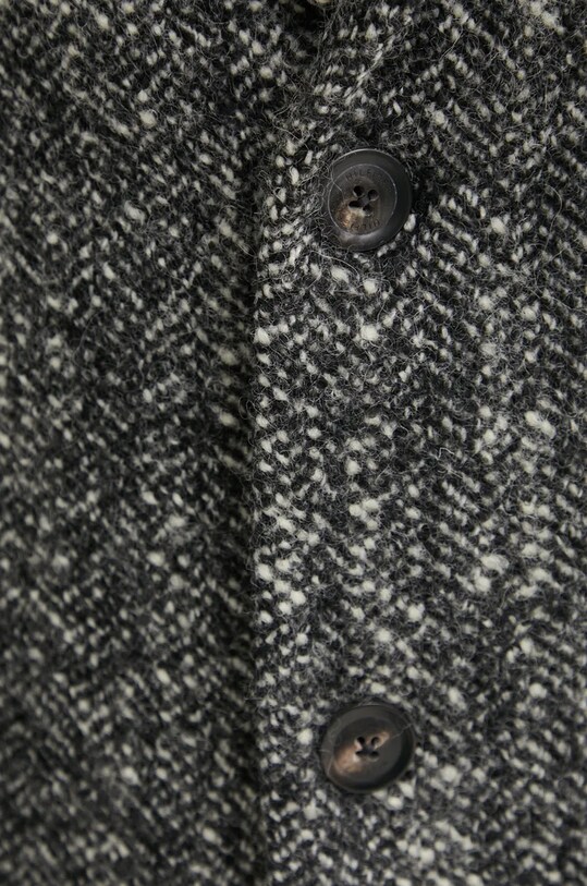 Μάλλινο παλτό Tommy Hilfiger MW0MW37312 μαύρο