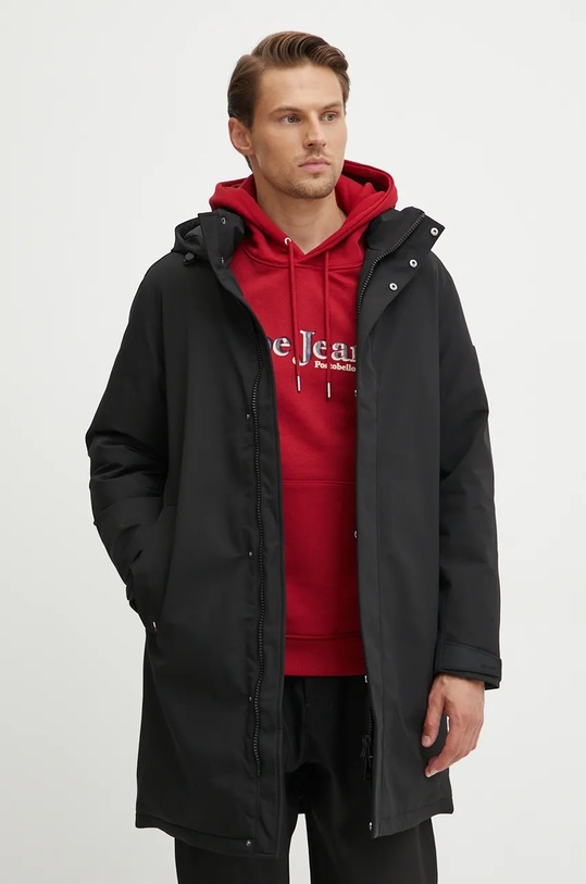 Tommy Hilfiger geaca cu captuseala negru MW0MW37369