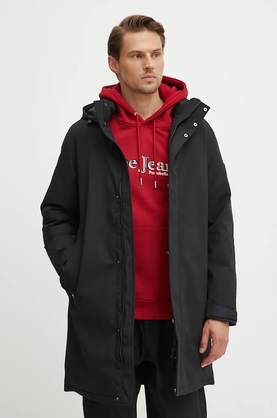 Tommy Hilfiger geaca cu captuseala negru MW0MW37369