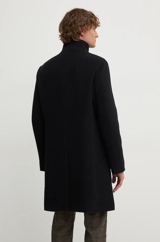 Odzież Tommy Hilfiger płaszcz wełniany MW0MW37956 czarny