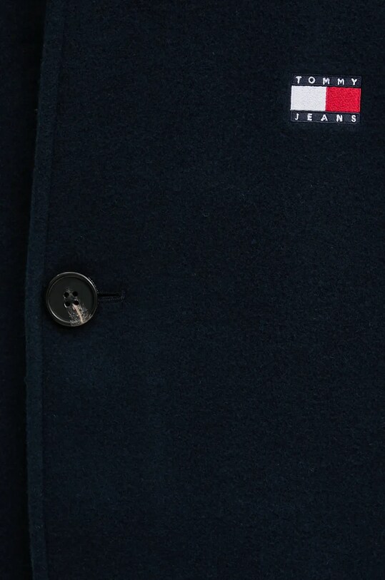 Пальто с примесью шерсти Tommy Jeans DM0DM20589 тёмно-синий