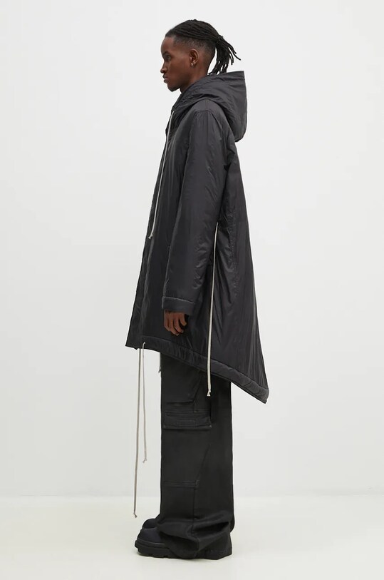 Μπουφάν Rick Owens Fishtail DU02D2950.NP μαύρο AW24