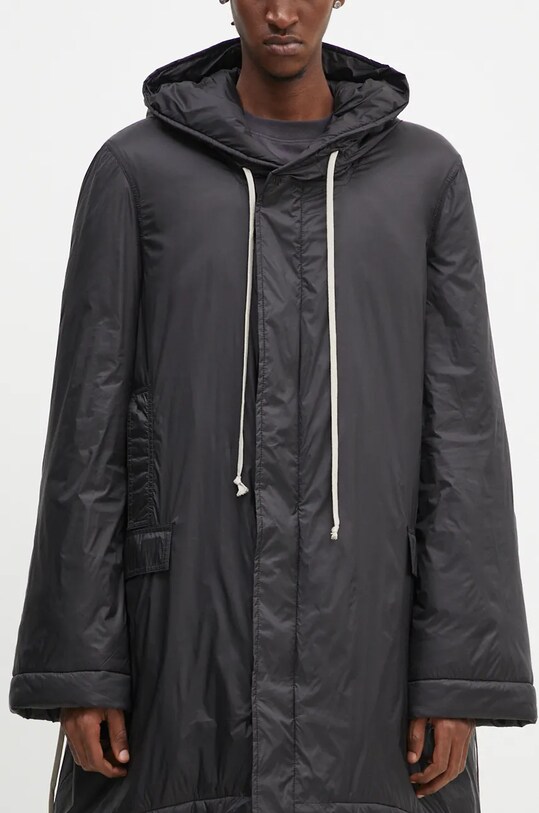 Μπουφάν Rick Owens Fishtail μαύρο DU02D2950.NP