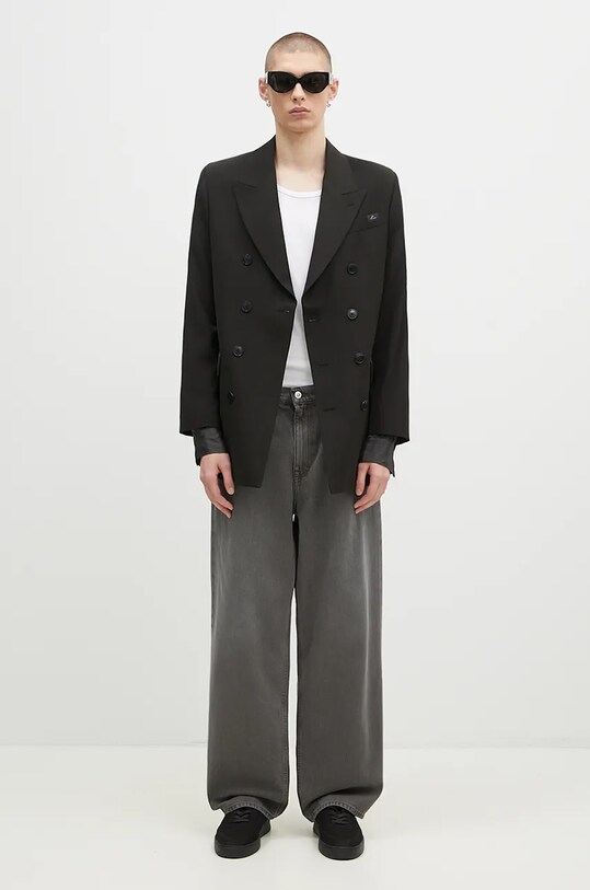 Martine Rose wool blazer Double Breasted Short Coat 328WT05006