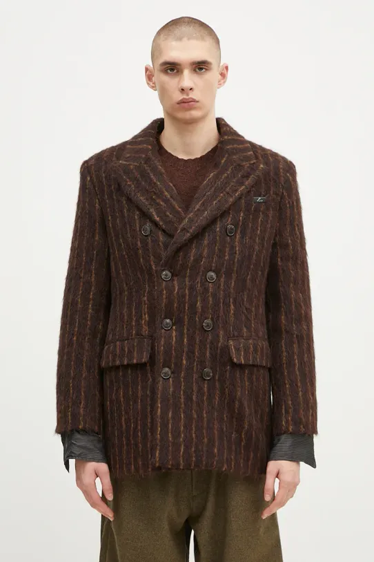 Martine Rose wool coat Double Breasted Short Coat without brown 328WT02702