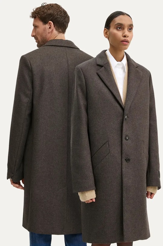 ZADIG&VOLTAIRE palton de lana cu captuseala maro WMCO00072