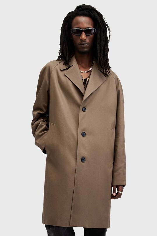 AllSaints palton MONTELL maro M020OB