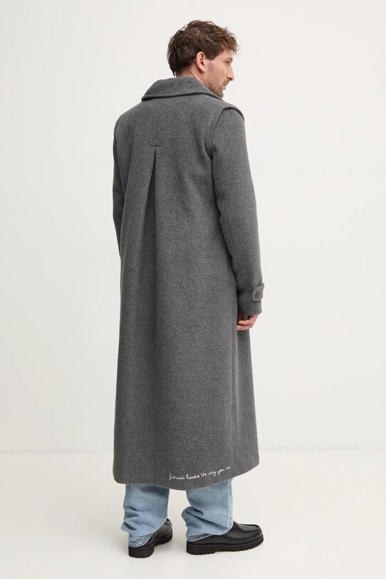 Odzież Fiorucci płaszcz wełniany U01FMOCO244WO01GY01 szary
