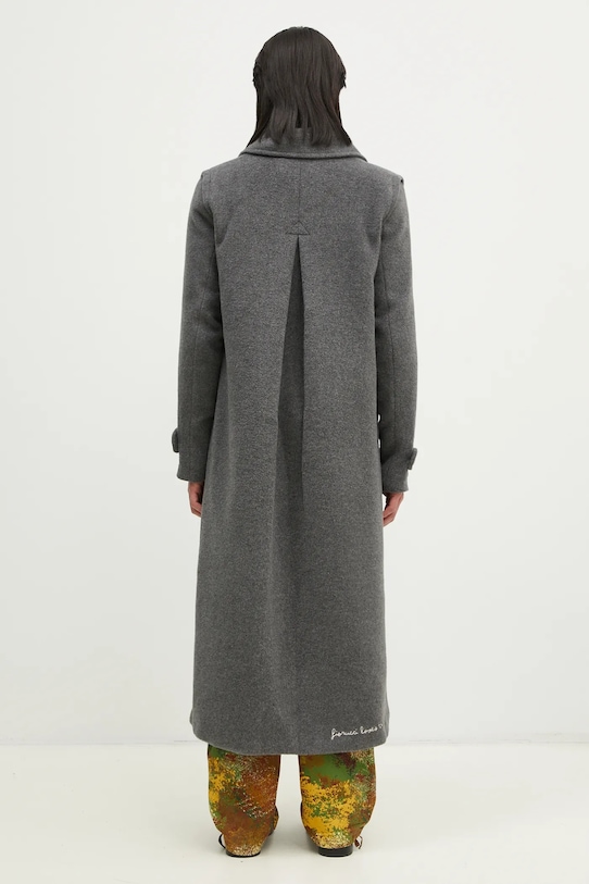 Одяг Вовняне пальто Fiorucci U01FMOCO244WO01GY01 сірий