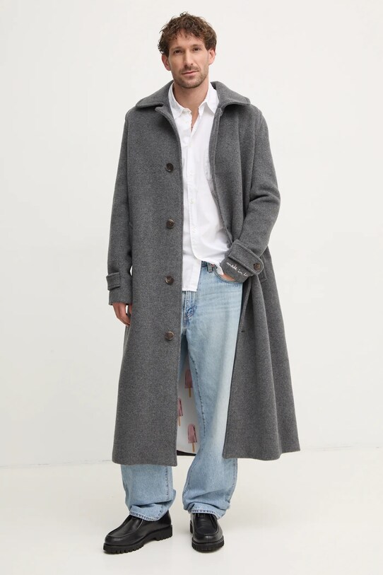 Fiorucci płaszcz wełniany szary U01FMOCO244WO01GY01