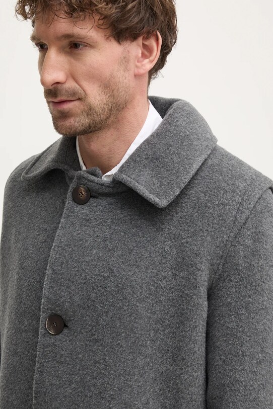 Fiorucci płaszcz wełniany U01FMOCO244WO01GY01 szary