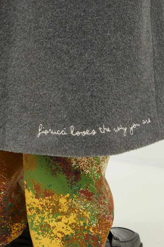 Вълнено палто Fiorucci U01FMOCO244WO01GY01 сив