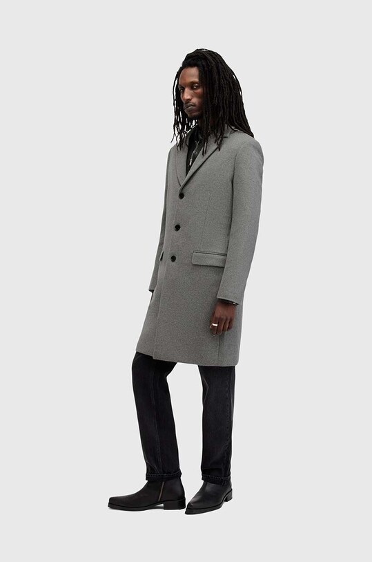 Пальто с примесью шерсти AllSaints HAL COAT M005OZ