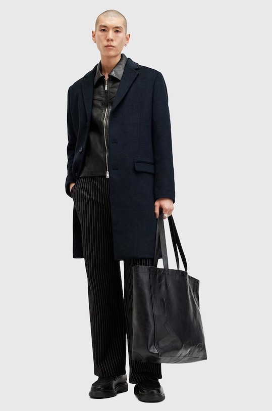 Kabát s prímesou vlny AllSaints HAL COAT M005OZ