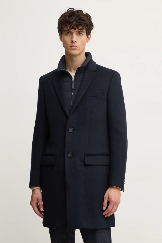 MACKAGE cappotto in lana transitorio blu navy SKAI.SLB