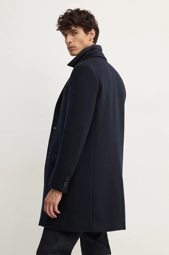 Odzież MACKAGE płaszcz wełniany SKAI.SLB granatowy