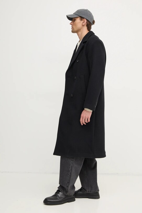 Abercrombie & Fitch palton de lana KI132.4147.901 negru AW24