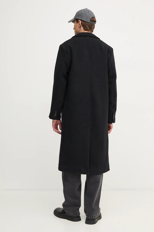 Îmbrăcăminte Abercrombie & Fitch palton de lana KI132.4147.901 negru