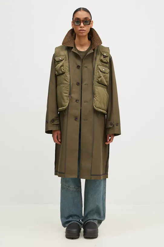 Kabát Andersson Bell Vest Layered Inside-Out Coat awa642u