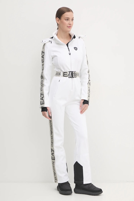 EA7 Emporio Armani costum de ski Kitzbuhel Softshell alb TN8HZ.6DTD02.1100