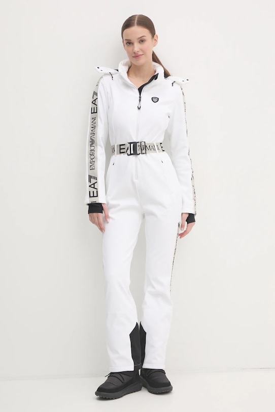 Îmbrăcăminte EA7 Emporio Armani costum de ski Kitzbuhel Softshell TN8HZ.6DTD02.1100 alb