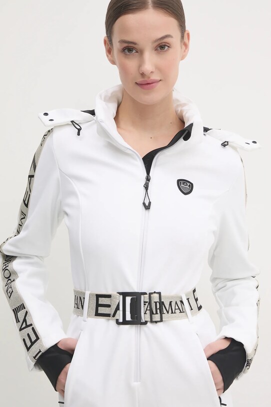 Στολή σκι EA7 Emporio Armani Kitzbuhel Softshell TN8HZ.6DTD02.1100 λευκό