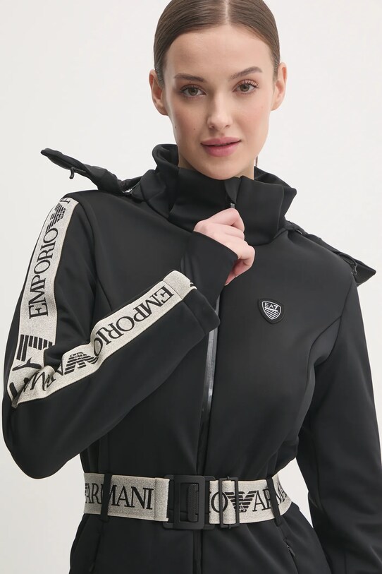EA7 Emporio Armani costum de ski Kitzbuhel Softshell TN8HZ.6DTD02.1200 negru