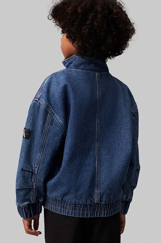 Dětská riflová bunda Calvin Klein Jeans modrá IB0IB02180.9BYH