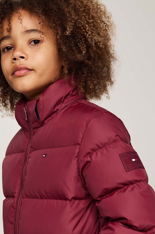 Chłopiec Tommy Hilfiger kurtka dziecięca KB0KB08341.9BYH.128.176 bordowy