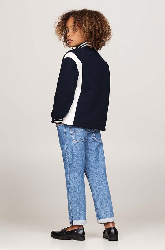 Детская куртка-бомбер с примесью шерсти Tommy Hilfiger KB0KB09089.9BYH.128.176