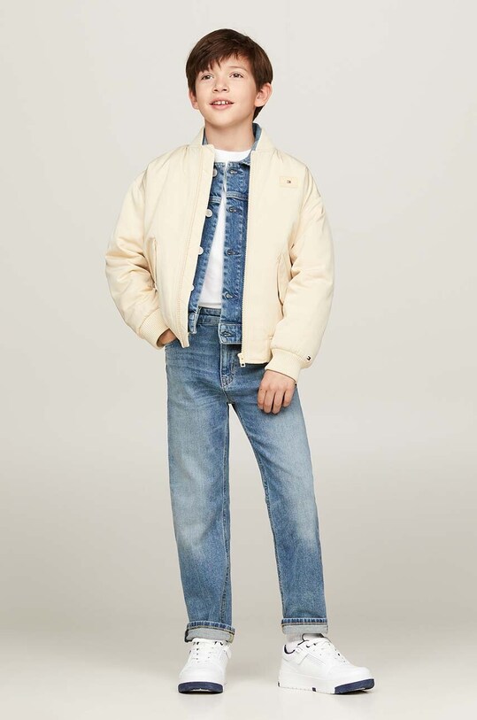 Детская куртка-бомбер Tommy Hilfiger бежевый KB0KB09091.9BYH