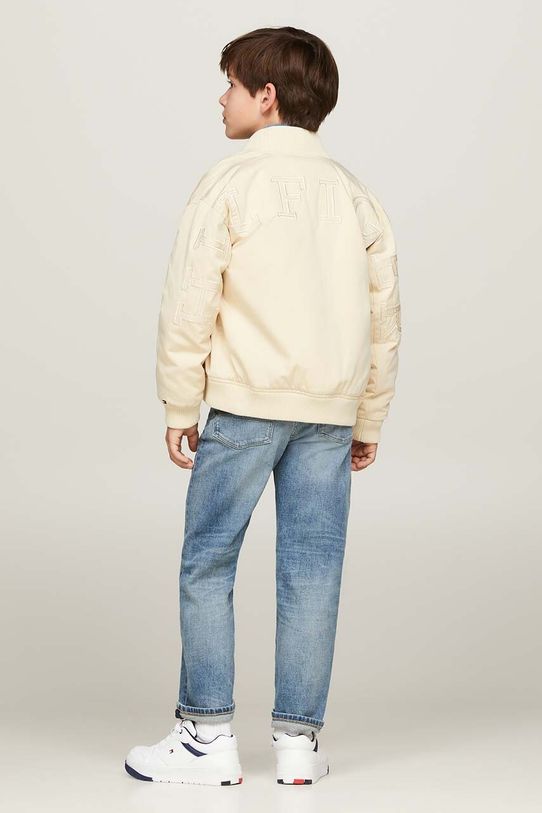 Tommy Hilfiger kurtka bomber dziecięca KB0KB09091.9BYH beżowy