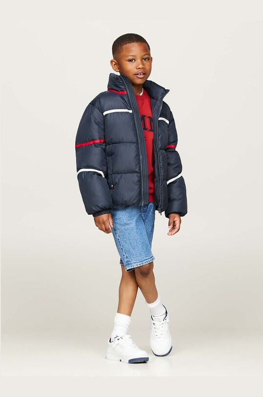 Detská bunda Tommy Hilfiger tmavomodrá KS0KS00593.9BYH.92.122