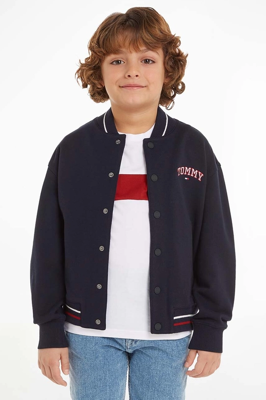 Tommy Hilfiger kurtka bomber dziecięca bez kaptura granatowy KS0KS00570.9BYH.128.176