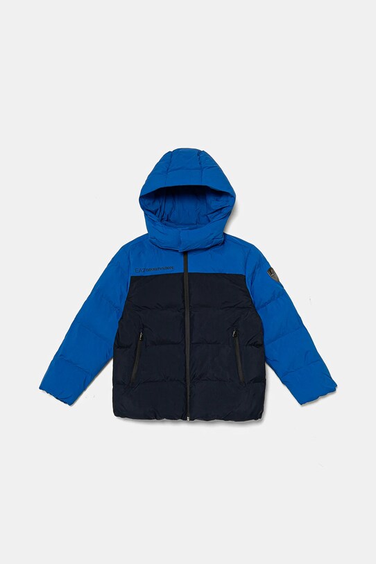Дитяча куртка EA7 Emporio Armani з утепленням блакитний 6DBB08.BND0Z