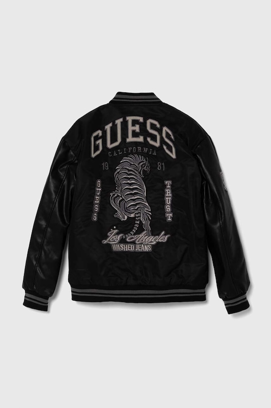 Детско яке бомбър Guess бомбър черен L4YL03.WGB90.9BYH