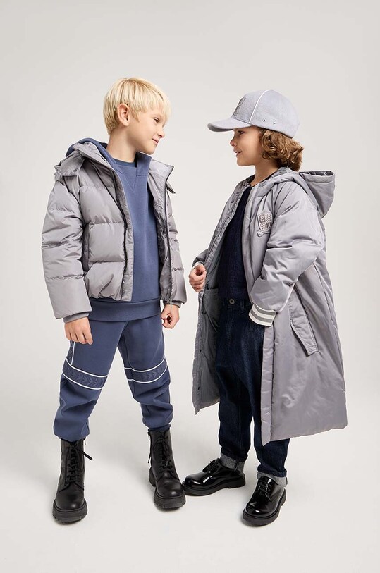 Emporio Armani piumino bambini 6D4BJ8.1NTDZ grigio