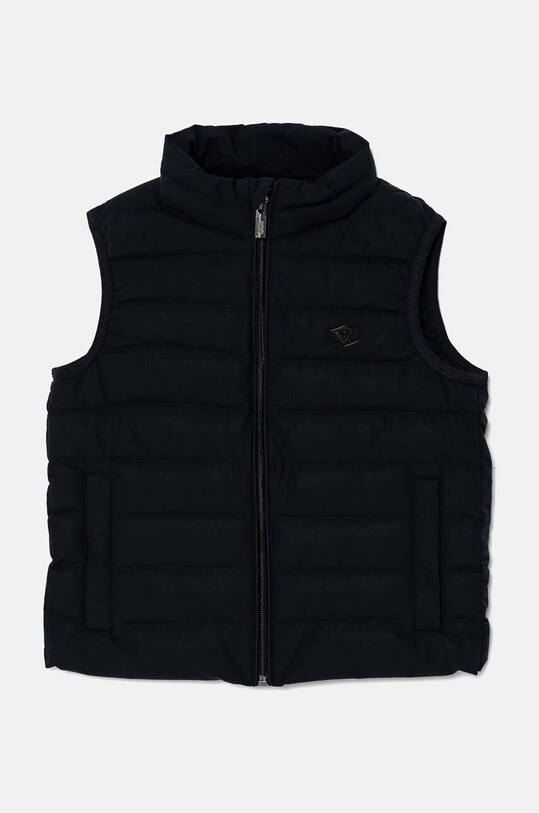 Детский пуховой безрукавник Emporio Armani с подкладкой тёмно-синий 8N4BQ1.1NLRZ