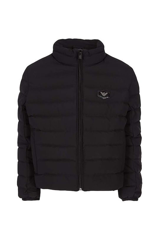 Emporio Armani kurtka puchowa dziecięca bez kaptura czarny 8N4BQ2.1NLRZ