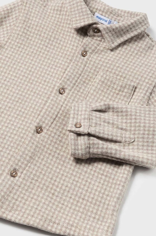 Mayoral ciepła koszula dziecięca 2186.3B.Baby.9BYH beżowy AW24